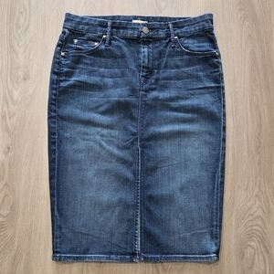 Mother Wmns Front Slit Denim Skirt 26 Western Minimal Norm Festival Vacation